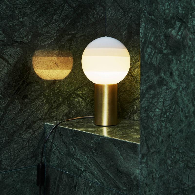 MARSET DIPPING LIGHT M LAMPE TABLE BLANC/LAITON