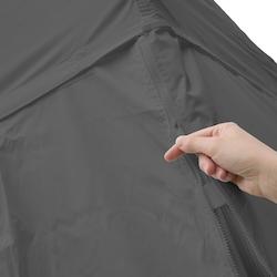 Oviala Business Mur porte zippable pour tente pliante pro 40mm  4,5m gris - Oviala - gris polyester 102863_0