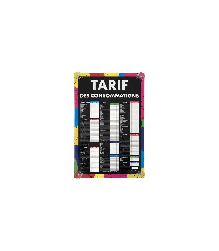 Panneau moderne avec fixation ventouses - 60x40 cm - CONSOMMATIONS COURANTES - Référence: REG600-21PV_0
