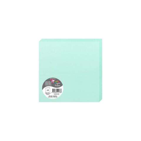 PAQUET DE 25 CARTES PLIÉES POLLEN 160X160MM 210G/M2 - VERT JADE
