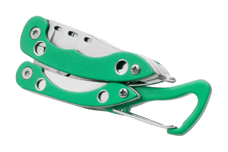 Pince multifonctions en acier inoxydable - 6 fonctions - Couleur verte - Marque Orizons_0