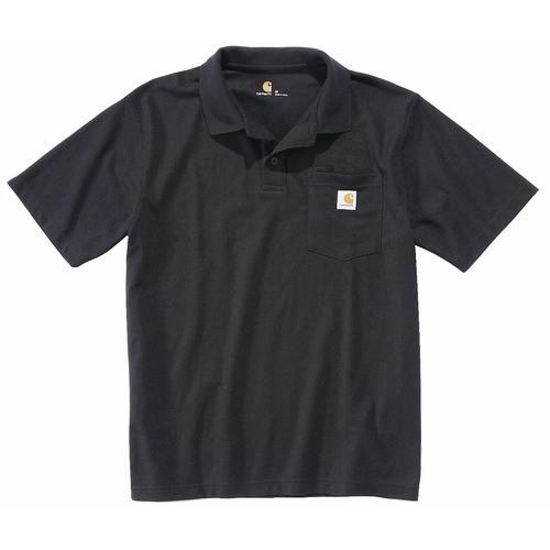 POLO MANCHES COURTES NOIR - TAILLE XL - CONTRACTORS K570 CARHARTT