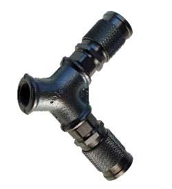 Raccord distributeur 2 voies - 2R-007 - Air comprimé - Acier galvanisé - Température jusqu'à 200°C_0