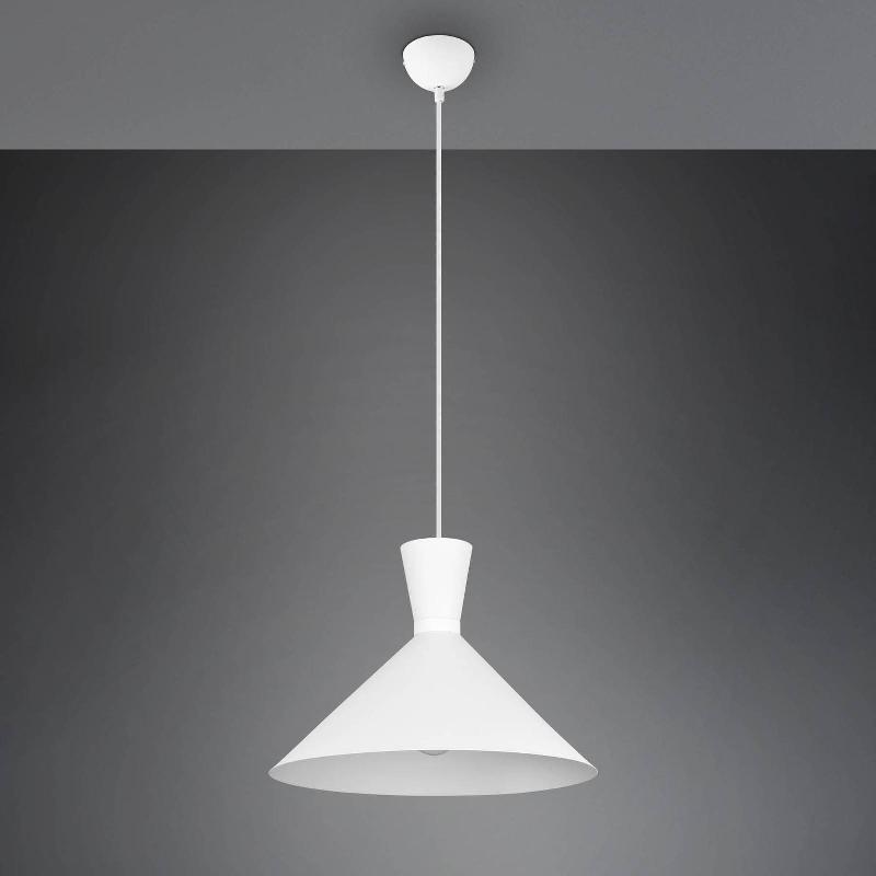 REALITY LEUCHTEN SUSPENSION ENZO, À UNE LAMPE, Ø 35 CM, BLANCHE