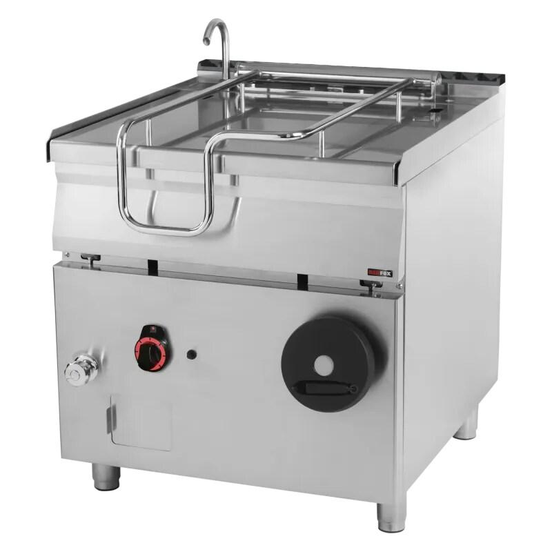 RM GASTRO Sauteuse basculante manuelle à gaz 80 l fond en inox REDFOX - BR 90/80 G/N - REDFOX - 0615402689809_0