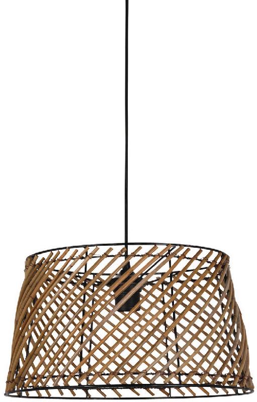 SUSPENSION KENDARI FORME DÔME Ø36 EN MÉTAL / ROTIN - MANUTAN COLLECTIVITÉS