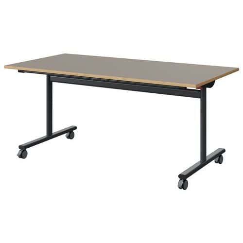 TABLE MALIBU RAB. 160X80 T5 DL ST ALAISÉ GRIS U727/GRIS 7016