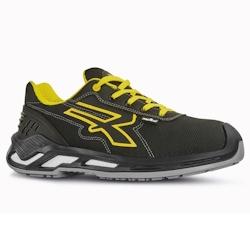U-Power - Baskets de sécurité basses anti abrasion avec renfort anti-shock KRUG - Usage général - S3 SRC CI ESD Noir / Jaune Taille 35 - 35 noir m_0