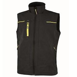 U-Power - Gilet de travail en tissu noir SATURN Noir Taille S - S noir 8033546422052_0