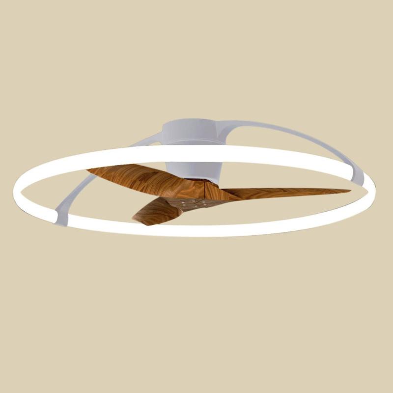 MANTRA ILUMINACIÓN VENTILATEUR DE PLAFOND LED NEPAL, ARGENTÉ/NOYER
