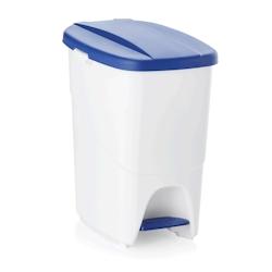 Poubelle à pédale polypro. Blc/ bleue 25 x 40 x 41.5 cm - WAS Germany - bleu plastique 1143 251_0
