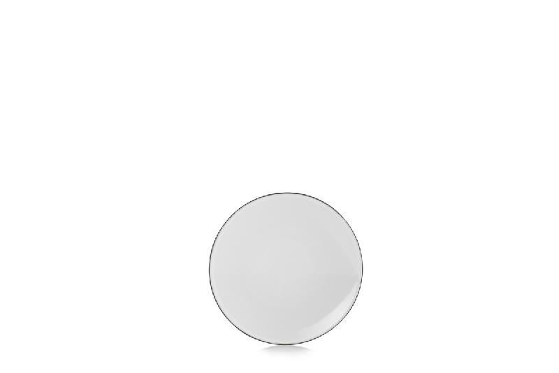 ASSIETTE COUPE PLATE ROND BLANC CUMULUS PORCELAINE Ø 16 CM EQUINOXE REVOL