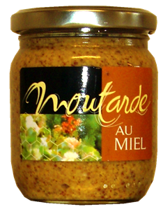 912300 - Moutarde au miel à l'ancienne - Pot de 200 g avec 10% de miel_0