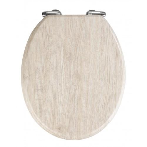 ABATTANT WC CHÊNE GRIS, ABAISSEMENT AUTOMATIQUE WENKO