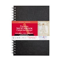 ALPHA SERIES CARNET SPIRALÉ 50F 17,8X25,4CM 150G - BLANC - LOT DE 2