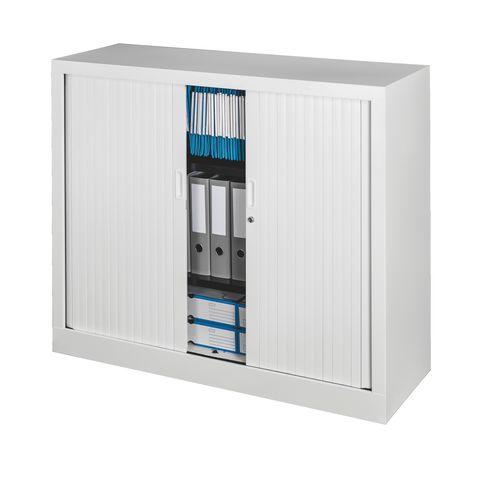 ARMOIRE À RIDEAUX MONOBLOC GENERIC H 100 X L 120 CM CORPS BLANC / RIDEAUX BLANC