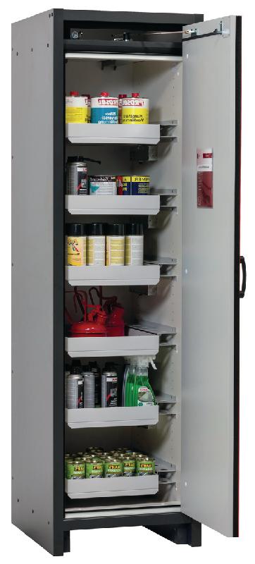 ARMOIRE SÉCURITÉ Q-CLASSIC-30 Q30.195.056.R GRIS/ROUGE - MANUTAN COLLECTIVITÉS