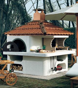 Barbecue Glicine - four en matériau réfractaire UNI 10474 - structure modulaire - marque Edilkamin_0