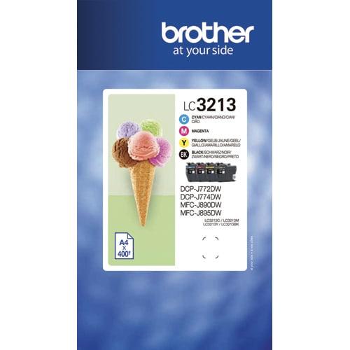 Brother Multipack LC 3213 - 4 couleurs - Compatible avec DCP-J et MFC-J séries_0