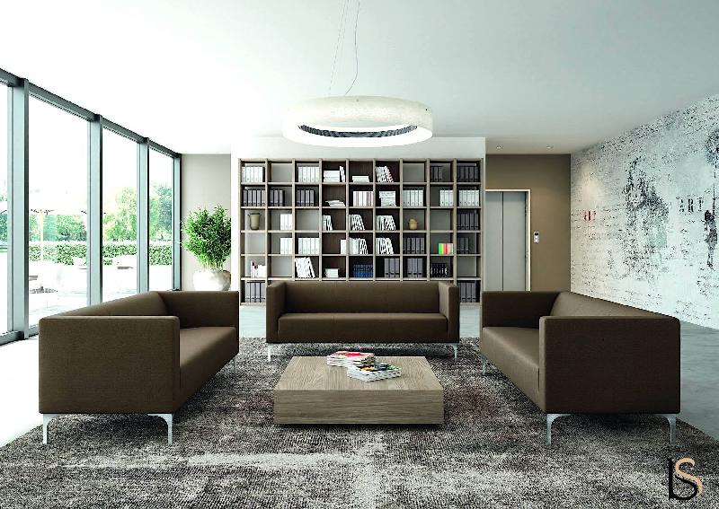 Canapé d'accueil 3 places Design ARTE - OFFISIT - Rose_0