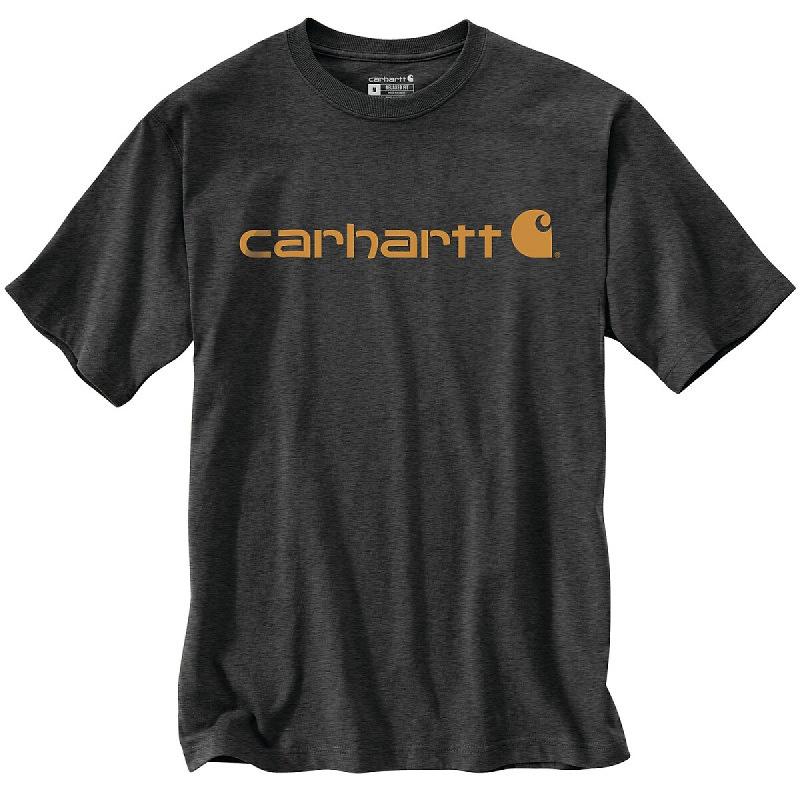 CARHARTT T-shirt de travail manches courtes CORE LOGO Gris foncé S - S gris multi-matériau 0195836099905_0