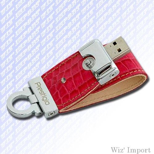 CLÉ USB PUBLICITAIRE EN CUIR AVEC ENVELOPPE LISSE