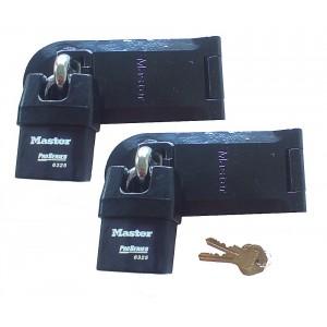 Cadenas et porte-cadenas Master Lock Pro Series 6325 + 724 - Ensemble double_0