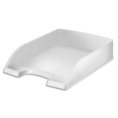 CORBEILLE A COURRIER LEITZ STYLE - BLANC - LOT DE 5
