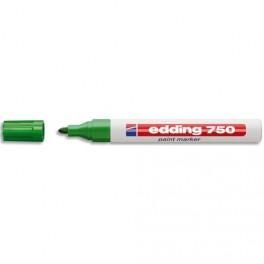 EDDING MARQUEUR PEINTURE E750 LAQUE VERT, POINTE MOYENNE OGIVE, 840004