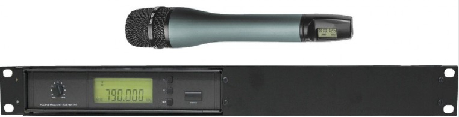 Émetteur main + rack récepteur - HF 10M - 193 fréquences réglables et microphone hypercardioïde_0