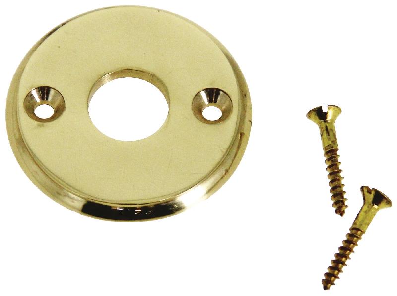 ENTRÉE LAITON POLI TROU BÉQUILLE DIAMÈTRE 45MM - DEVISMES - THIE588