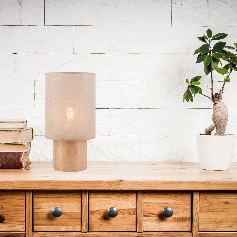 ENVOSTAR ASOLITA LAMPE À POSER, BOIS, BEIGE