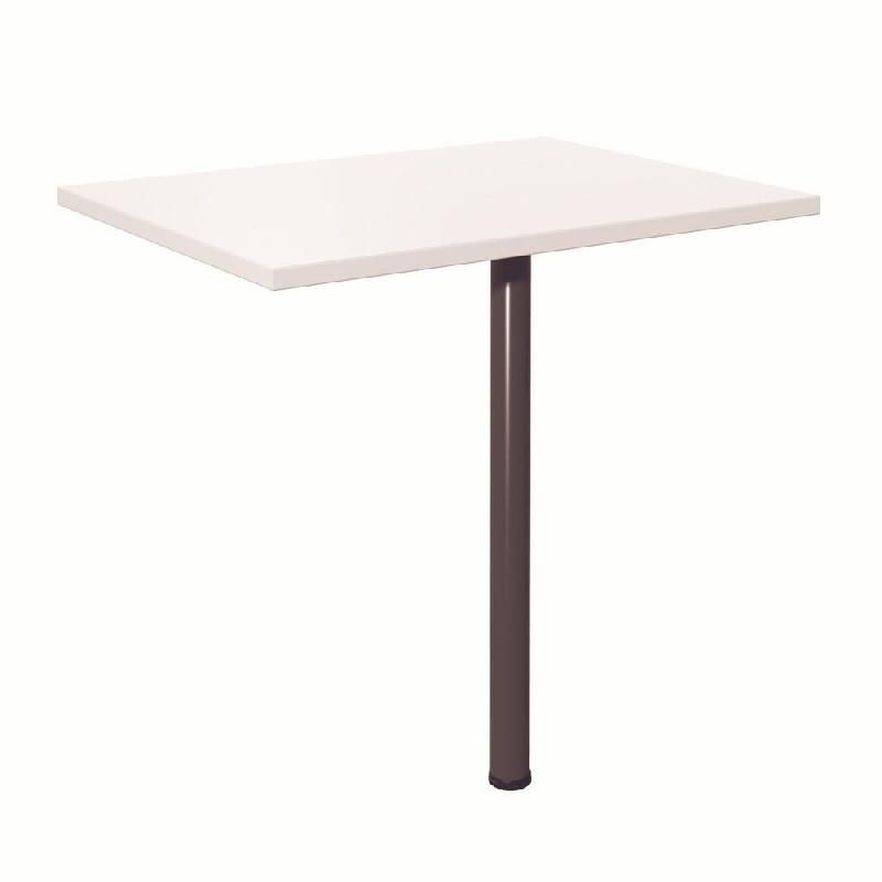 EXTENSION RECTANGLE NF ENVIRONNEMENT GRIS - H. 72 X L.60 CM - PIED TUBE ANTHRACITE