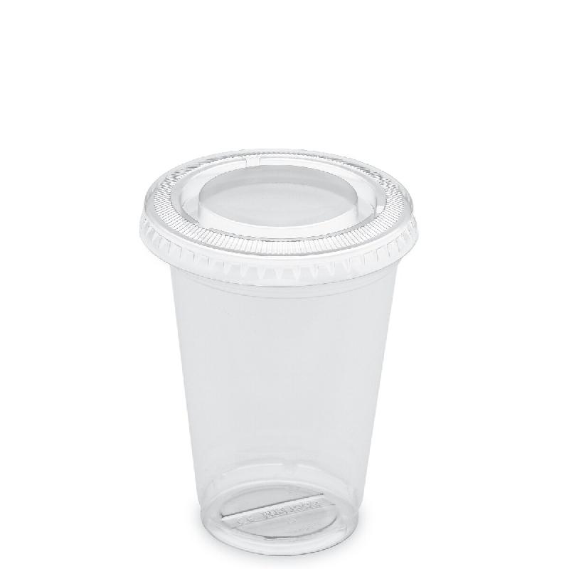 Gobelet Smoothie  35cl NovaCup + Couvercle Plat Inclus Shaker Milkshake Recyclé Transparent VAE Snacking - Lot de 800 unités - transparent Matériau_0