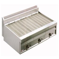 Grill-vapeur gaz GV1207 avec grille de cuisson en 'o' - Top - Inox 1150x470 mm_0