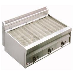 Grill-vapeur gaz avec grille de cuisson en 