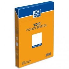 HAMELIN BOÎTE DE 100 FICHES BRISTOL 210X297 MM UNI BLANC 237000