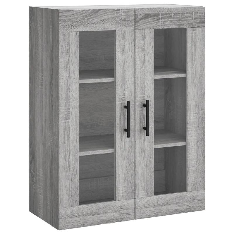 Helloshop26 - Armoire murale design pratique rangement 69 x 34 x 90 cm en bois d'ingénierie gris 02_0048645 - gris verre 3000235396371_0