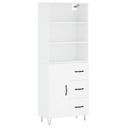 Helloshop26 - Buffet bahut commode armoire meuble de rangement organisateur cuisine salle de séjour salon haut 69,5 x 34 x 180 cm 02_0032740 - 300021_0