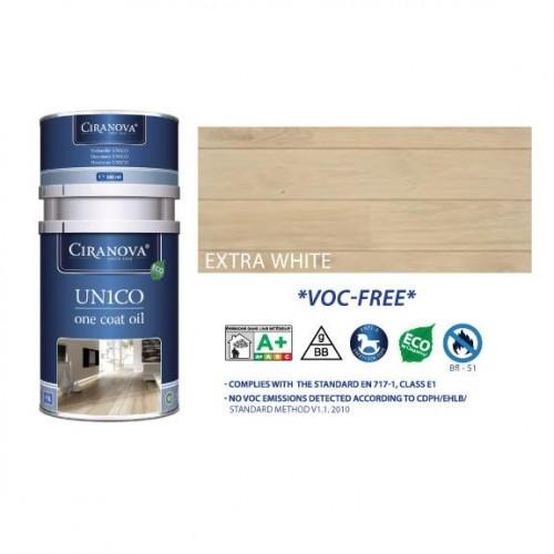 HUILE MONOCOUCHE BICOMPOSANT UNICO EXTRA WHITE 7252 - 300 ML CIRANOVA