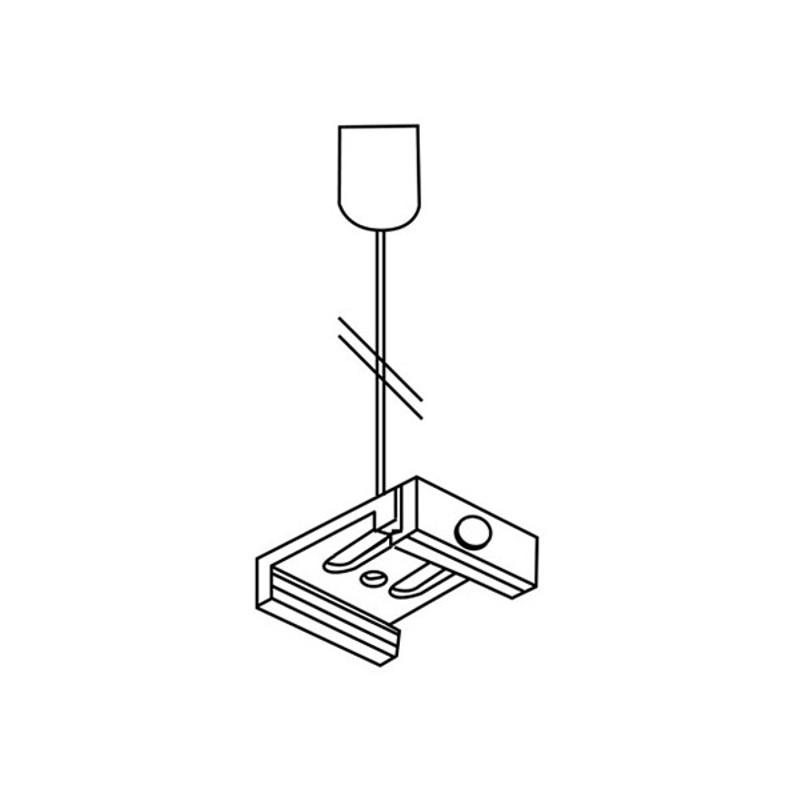 GLOBAL KIT DE SUSPENSION RAIL TRIPHASÉ NOA, 150 CM BLANC