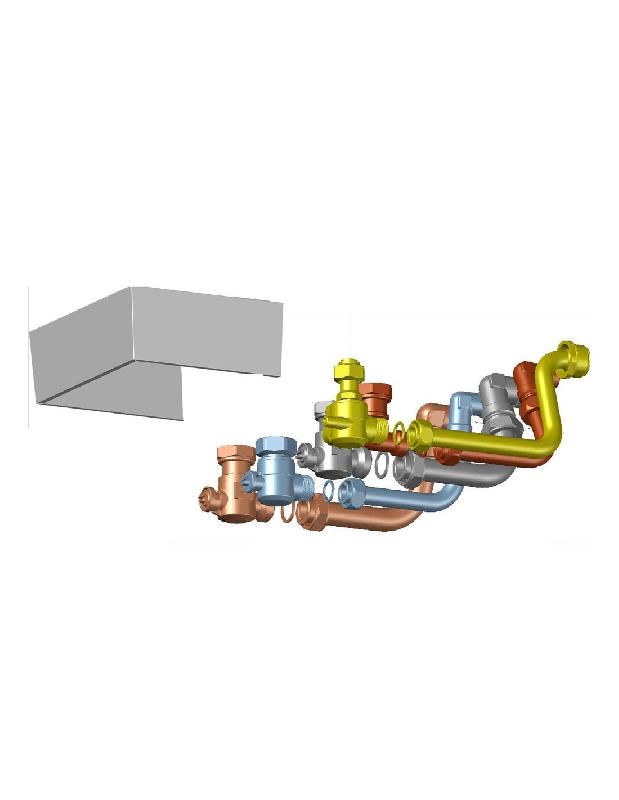 KIT TUBULURE EXPRESS AVEC CACHE SAD/SAD - SAUNIER DUVAL - 0010025501