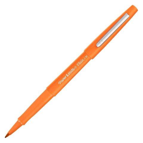 LOT DE 2 - STYLO FEUTRE PAPER MATE FLAIR À CAPUCHON POINTE 1 MM - ÉCRITURE MOYENNE ORANGE