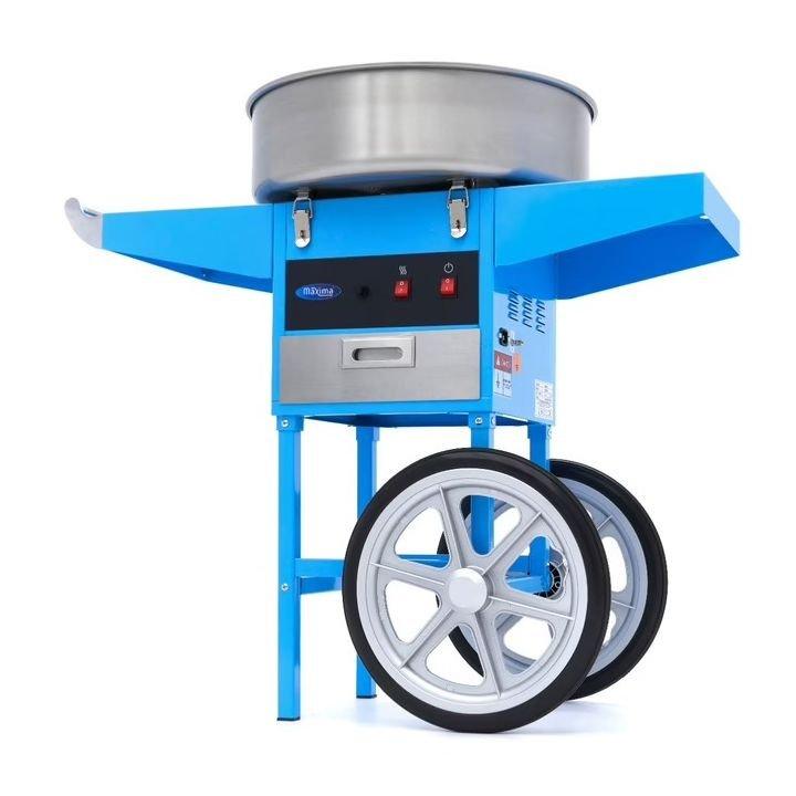 Machine à barbe à papa - Ø 52cm - Bleu - avec chariot_0