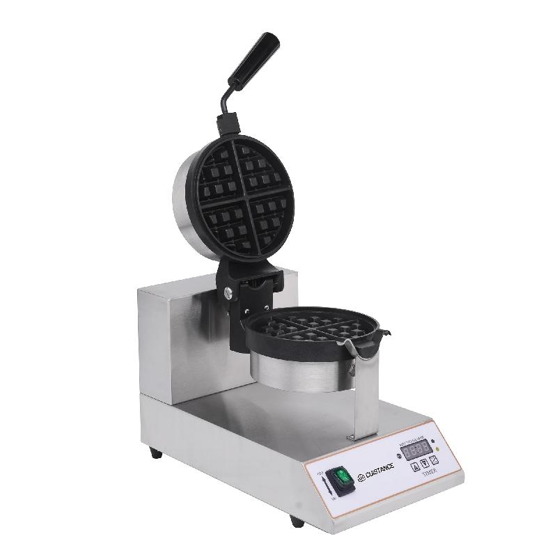 Machine à gauffres en inox Ronde Ø170mm 180° Cuistance_0