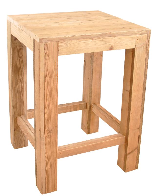 Mange-debout Jorg ST - piètement en bois massif - table 80x80 cm ou 120x80 cm - hauteur 110 cm_0