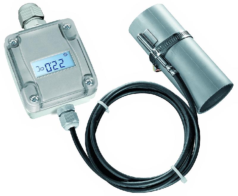 Capteur / Sonde de température à applique - câble + boîtier convertisseur déporté - montage sur conduites - étalonnable_0