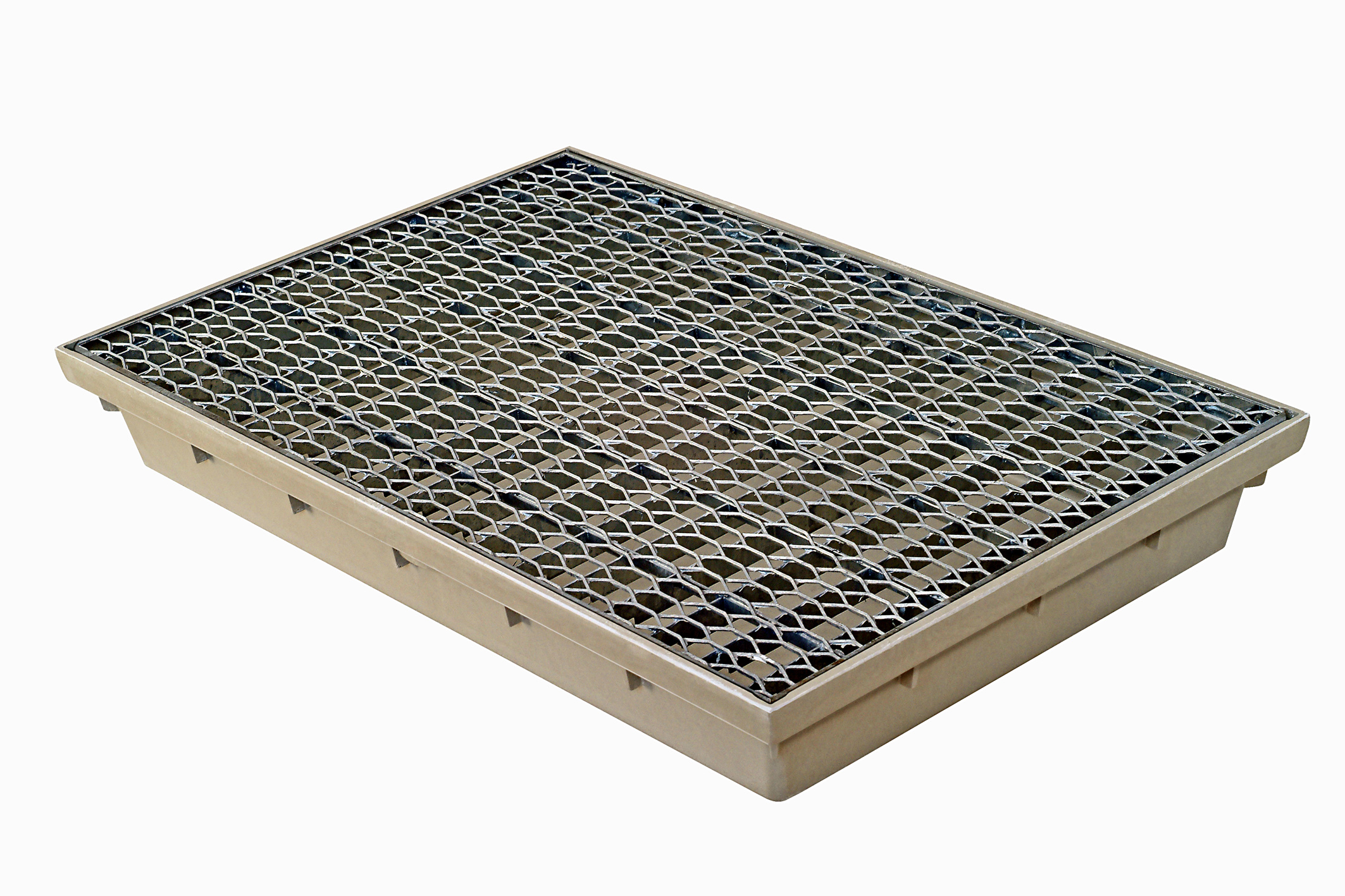 Paillasson Encastrable Avec Grille Metal Deploye