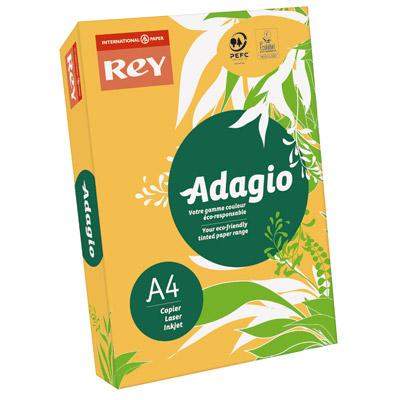PAPIER COULEUR ADAGIO - TEINTE INTENSE - 80 G - A4 - ORANGE ABRICOT - RAMETTE DE 500 FEUILLES