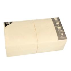 Papstar Serviettes, 3 plis pliage 1/4 33 cm x 33 cm crème - beige 12478_0